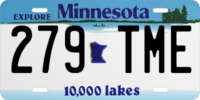 MN license plate 279TME