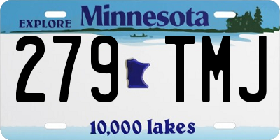 MN license plate 279TMJ