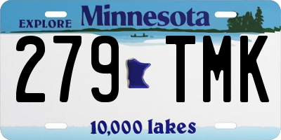 MN license plate 279TMK