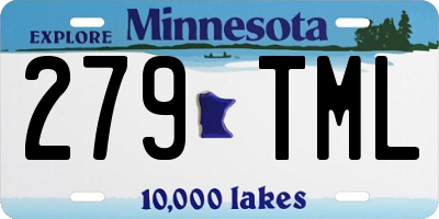 MN license plate 279TML