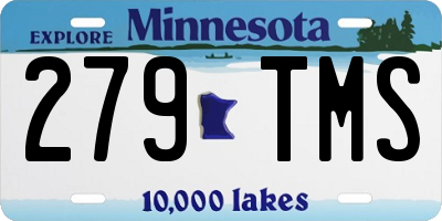 MN license plate 279TMS