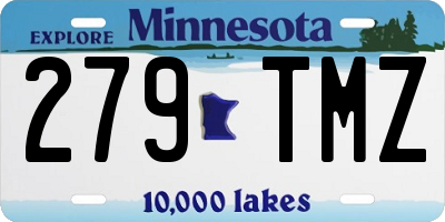 MN license plate 279TMZ
