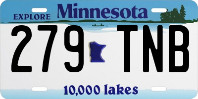 MN license plate 279TNB