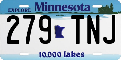 MN license plate 279TNJ