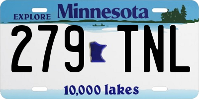 MN license plate 279TNL
