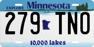 MN license plate 279TNO