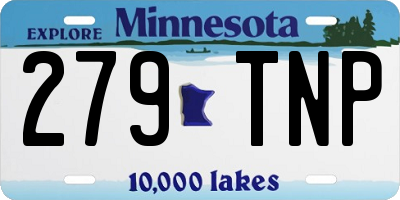MN license plate 279TNP