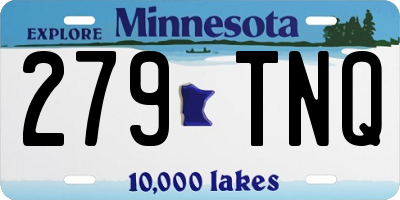 MN license plate 279TNQ