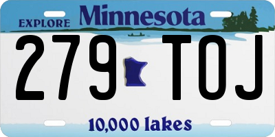 MN license plate 279TOJ