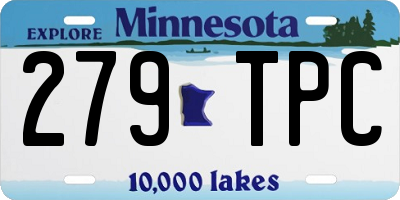 MN license plate 279TPC