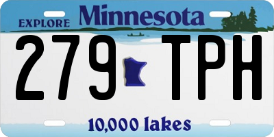 MN license plate 279TPH