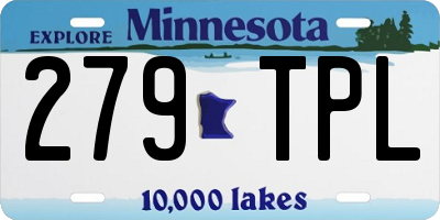MN license plate 279TPL