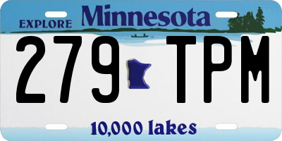 MN license plate 279TPM