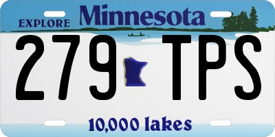 MN license plate 279TPS