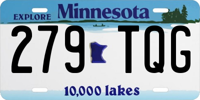 MN license plate 279TQG