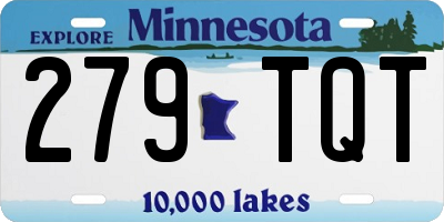 MN license plate 279TQT