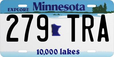 MN license plate 279TRA