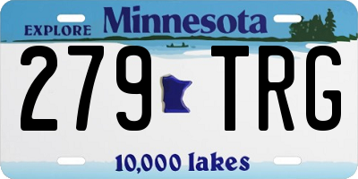 MN license plate 279TRG