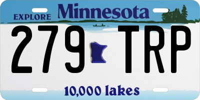MN license plate 279TRP