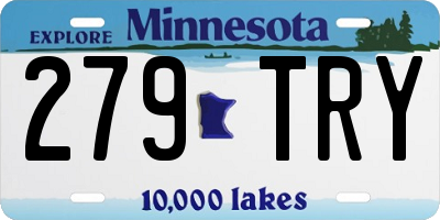 MN license plate 279TRY