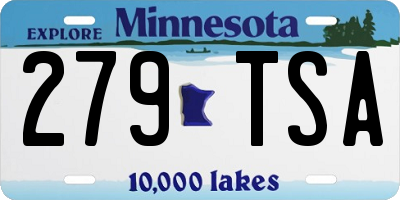 MN license plate 279TSA