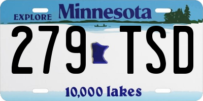 MN license plate 279TSD