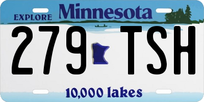 MN license plate 279TSH