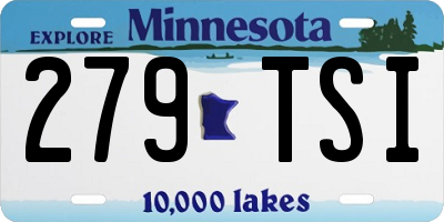 MN license plate 279TSI