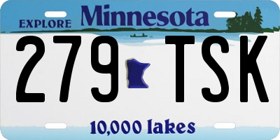 MN license plate 279TSK