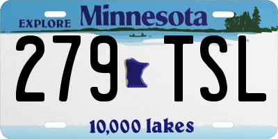 MN license plate 279TSL