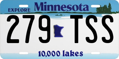 MN license plate 279TSS