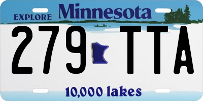 MN license plate 279TTA