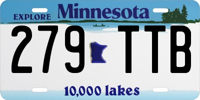 MN license plate 279TTB