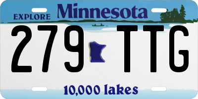 MN license plate 279TTG