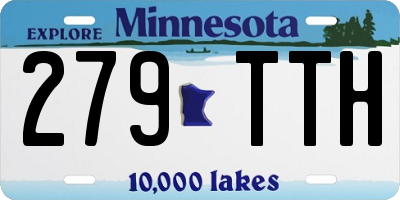 MN license plate 279TTH