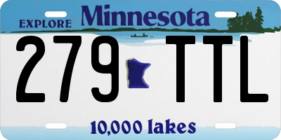 MN license plate 279TTL