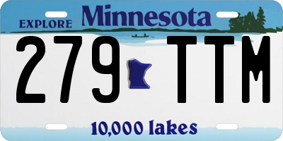 MN license plate 279TTM