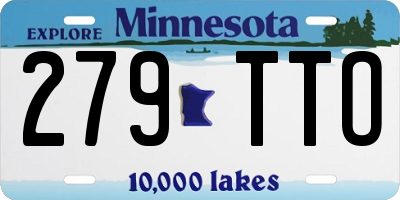 MN license plate 279TTO