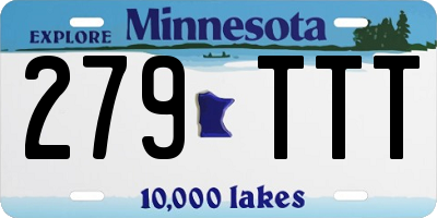 MN license plate 279TTT
