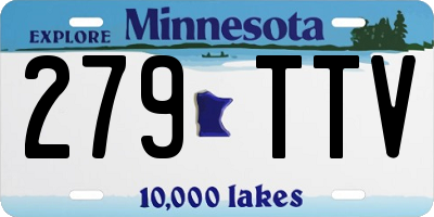 MN license plate 279TTV