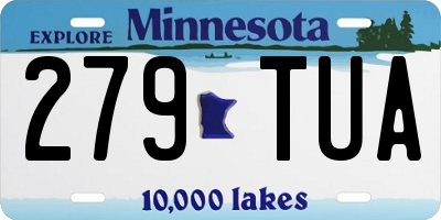 MN license plate 279TUA