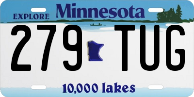 MN license plate 279TUG