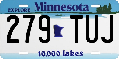 MN license plate 279TUJ