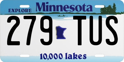 MN license plate 279TUS