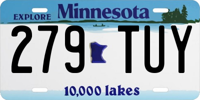 MN license plate 279TUY