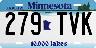 MN license plate 279TVK