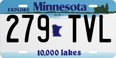 MN license plate 279TVL