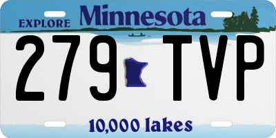 MN license plate 279TVP