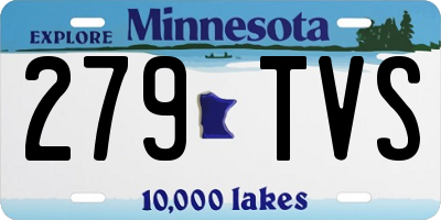 MN license plate 279TVS