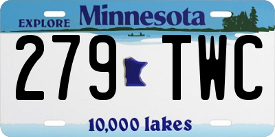 MN license plate 279TWC